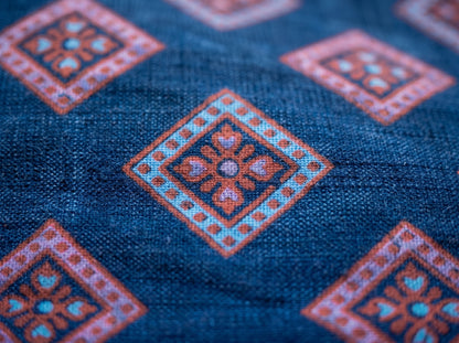 Blue Diamond Print Kurti