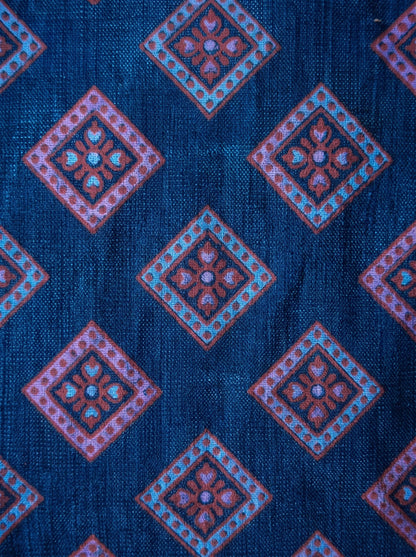 Blue Diamond Print Kurti
