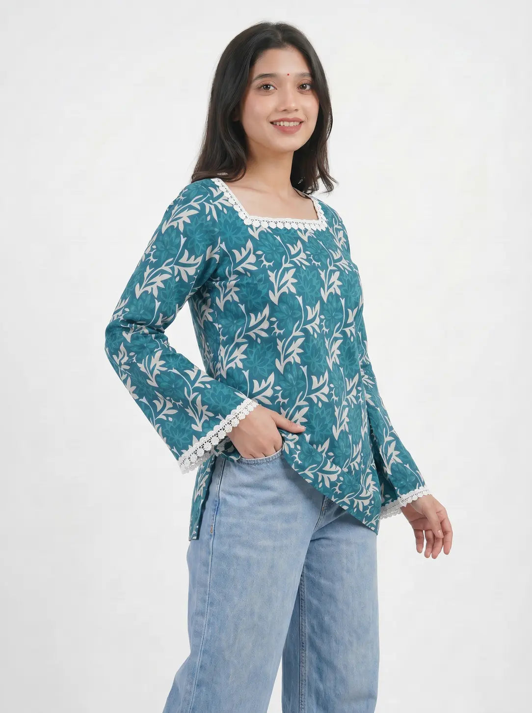 Aqua Vibe Ethnic Kurti