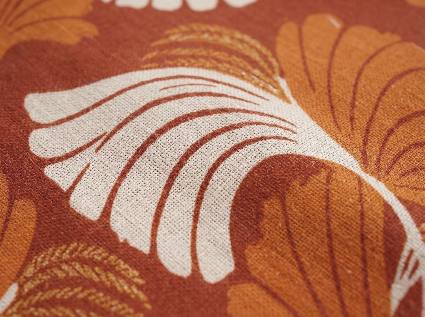 Orange Wave Floral Kurti