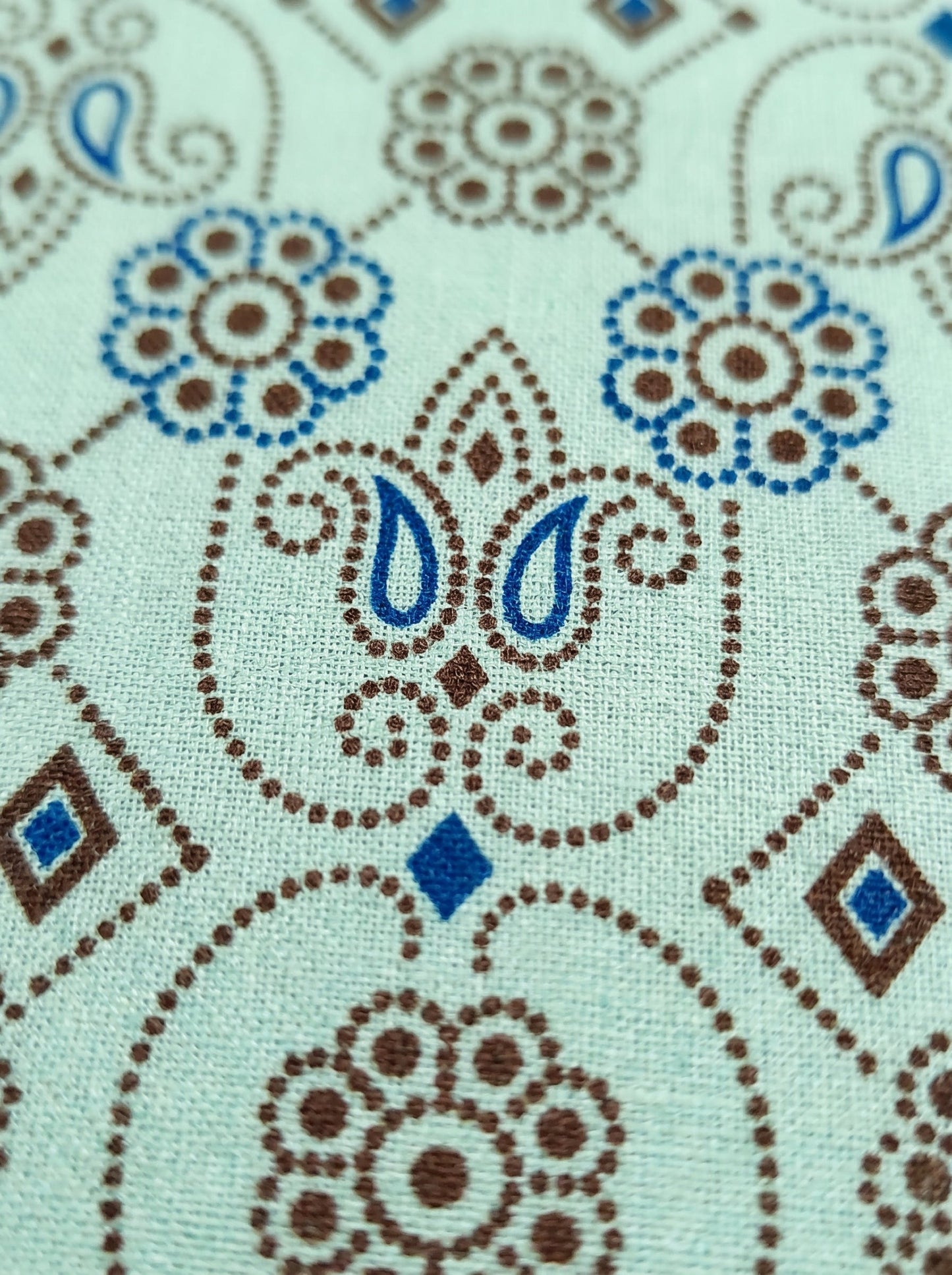 Mehfil Mint Print Kurti